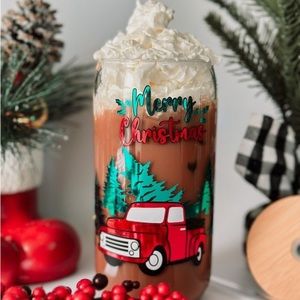 Christmas Truck Metallic Cup
